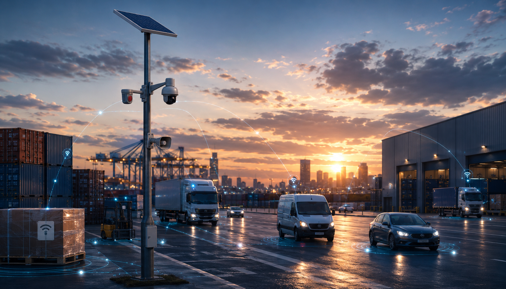 Ocean Aura connected smart city, smart pole and fleet visual