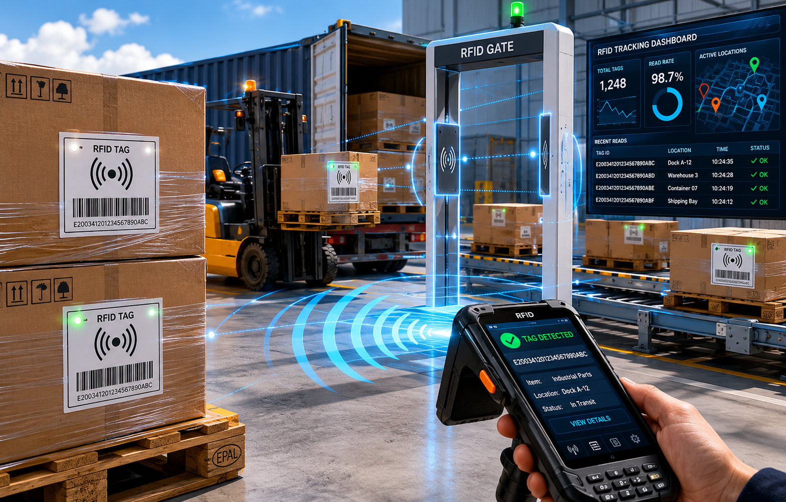 RFID asset tracking visual